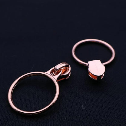 Leekayer #5 Rose Gold Metallic Teeth Nylon Coil Zippers by The Yard Bulk 10 - Image 7