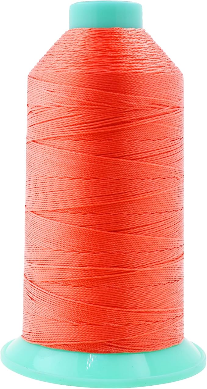 Mandala Crafts Bonded Nylon Thread Coral Heavy Duty Sewing Threads by MandalaCrafts