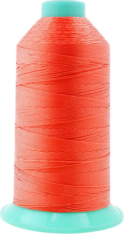 Mandala Crafts Bonded Nylon Thread Coral Heavy Duty Sewing Threads by MandalaCrafts
