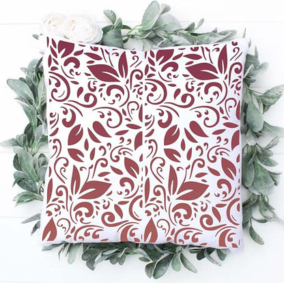 Stencils for Crafts Reusable Texture Stencils Background Stencil Leaf Floral - Image 7