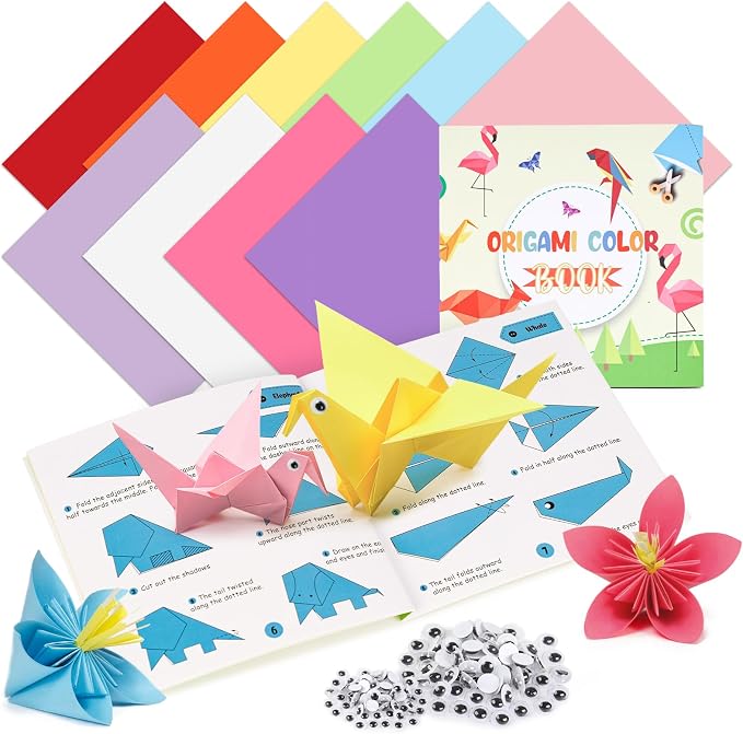 Koogel 250Sheets Origami Paper Craft Kits, Color Paper 6"x 6" by KOOGEL