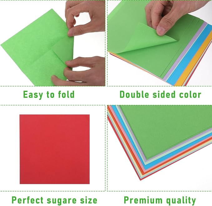 200 Pcs Origami Scrapbook, Paper Airplane Paper Double Sided Scrapbook Paper - Image 4