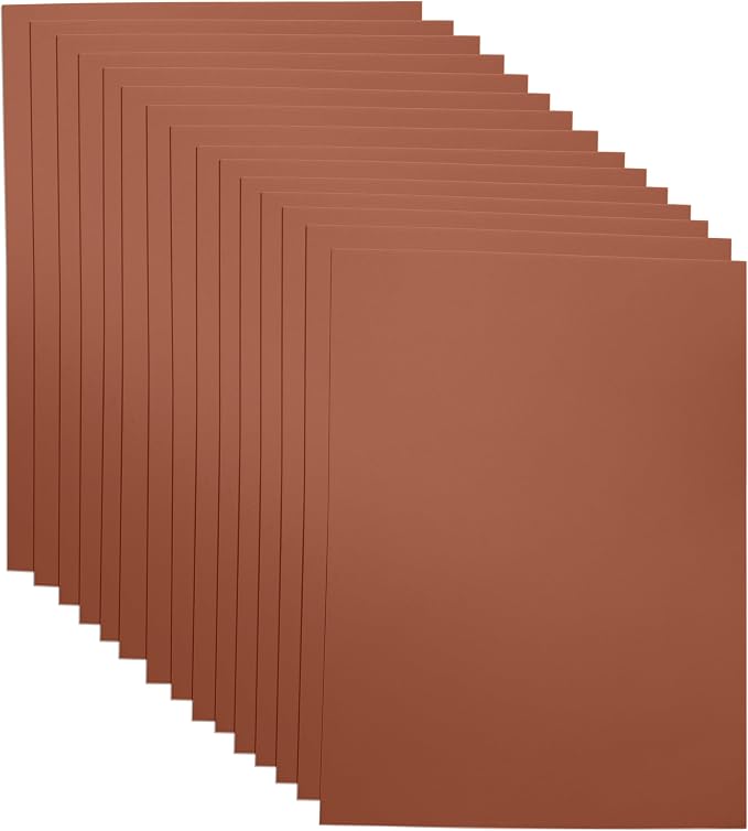 Brown EVA Foam Sheets for Crafts, 15 Pack, 9 x 12 Inch, 2mm Thickness – Ideal by Ader+Products