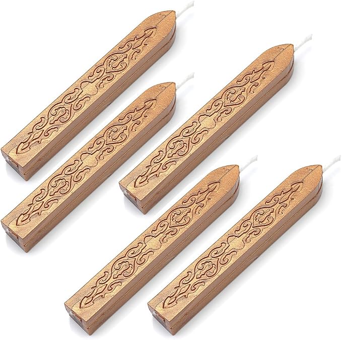 Wax Seal Sticks, Yoption 5 Pcs Totem Fire Manuscript Sealing Seal Wax Sticks by Yoption