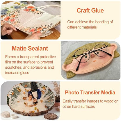 Crafts Sealer Matte Finish, 200ml All Purpose Craft Glue, and Finish, All in - Image 3