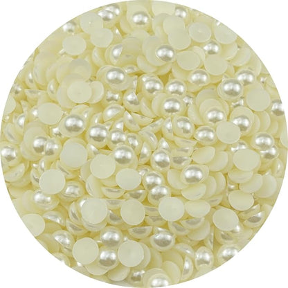 700pcs 10mm Half Pearls for Crafts Flatback Round Half Pearl Beads for Jewelry by Unknown