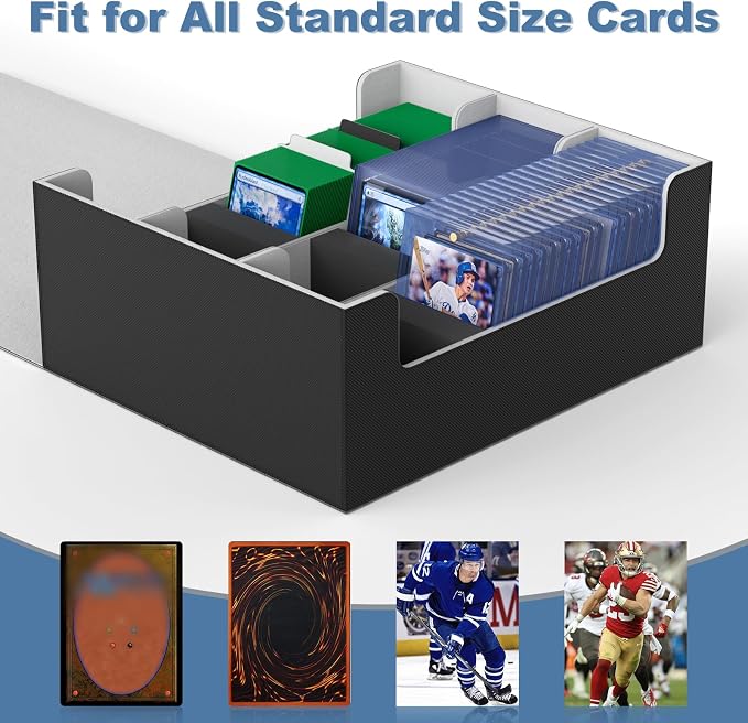 Mlikero Card Deck Case for Trading Cards 1800+, Trading Card Storage Box for - Image 6