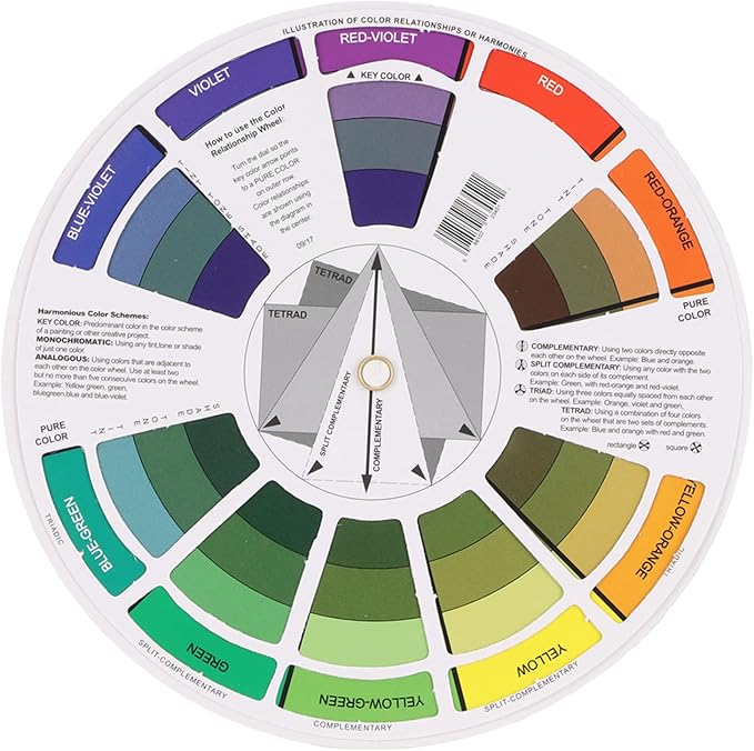 Pocket Color Wheel Chart, Double Sided Color Wheels by Unknown