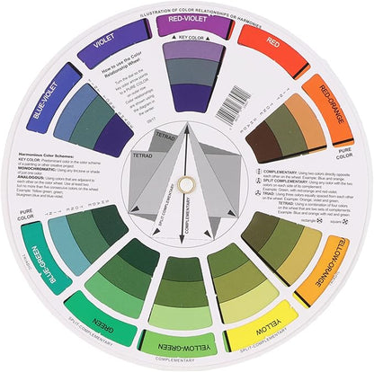 Pocket Color Wheel Chart, Double Sided Color Wheels by Unknown