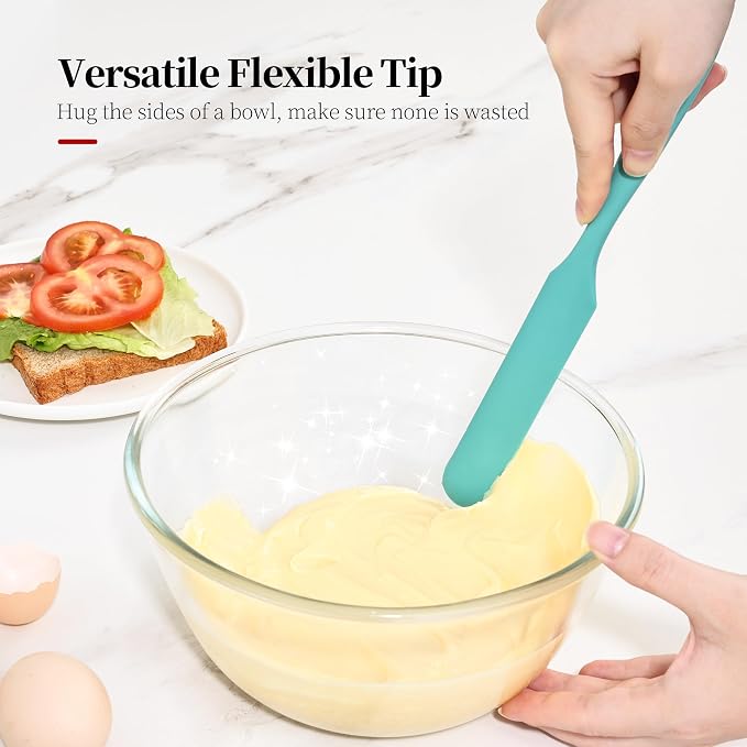 600ºF Heat Resistant Spatulas, High Heat Food Safe Semless Kitchen Silicone - Image 7