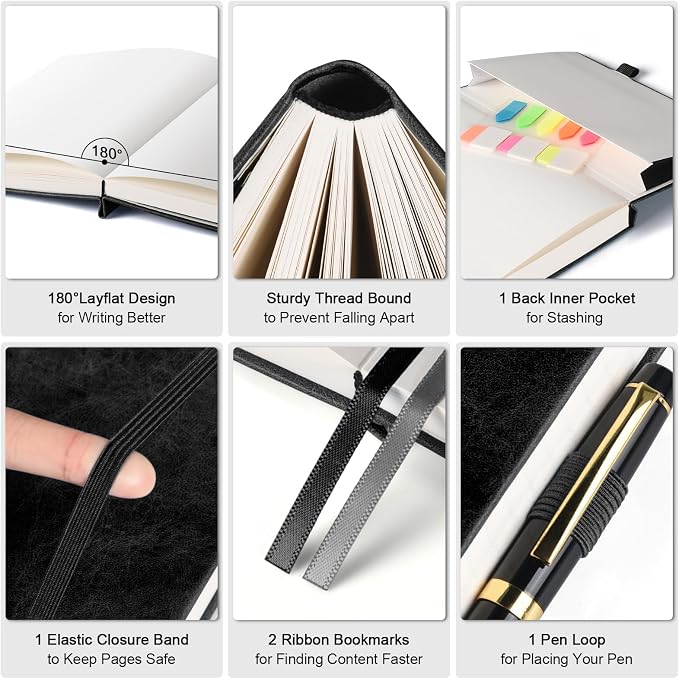 5 Pack Graph Paper Notebook, 312 Numbered Pages Graph Notebook Bulk, 100gsm No - Image 4