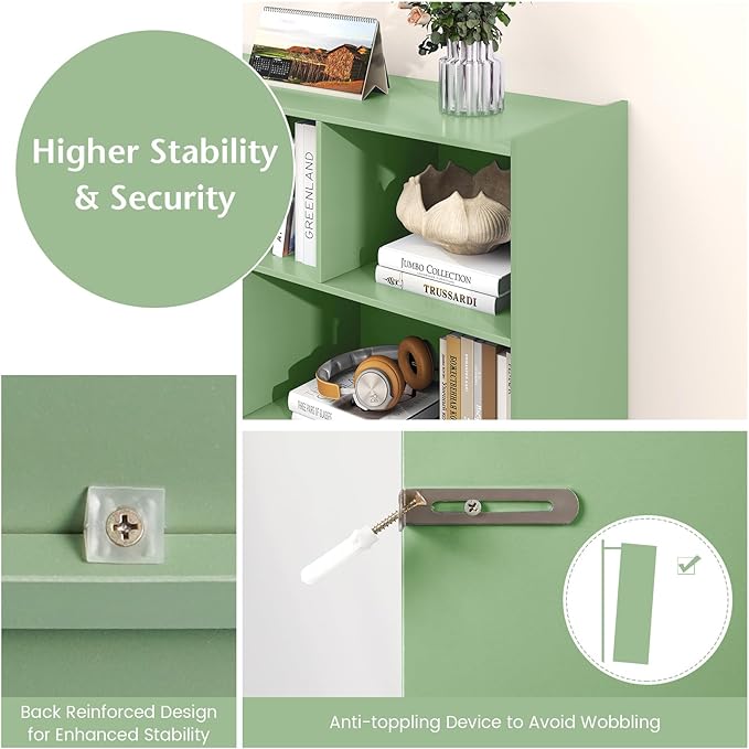 Toy Storage Organizer, 2-Tier Kids Bookshelf, 5 Cube Kids' Bookcases, Cabinets - Image 6