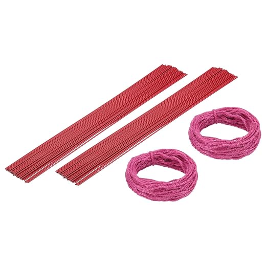 uxcell 100Pcs 2 Gauge Floral Wire, 15.75" Length Flower Stem Wires by uxcell