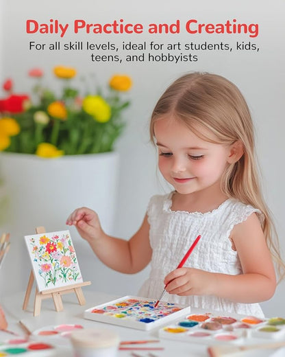 Mini Canvas Boards for Painting 24 Pack, 4x4 Inch Canvas Panels, 100% Cotton - Image 4