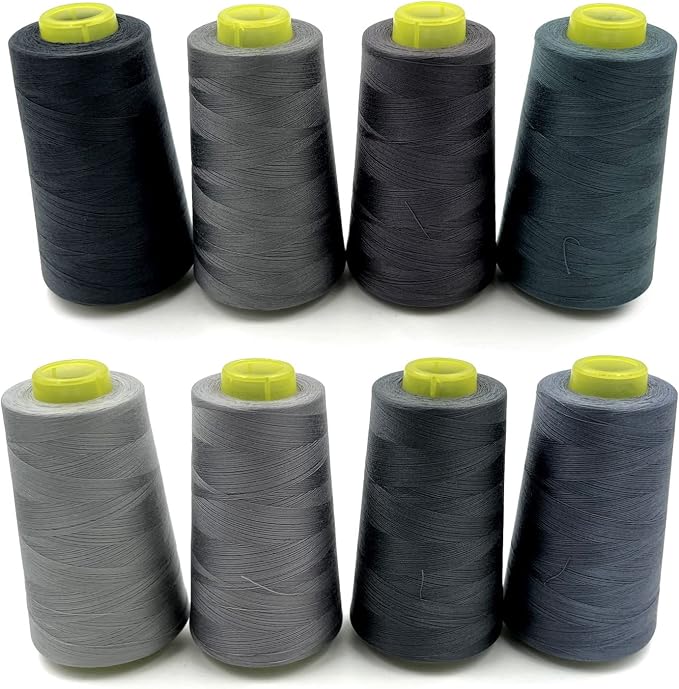 Tortoise 8 Cones of 3000 Yards Each Spool Thread by TORTOISETHREAD