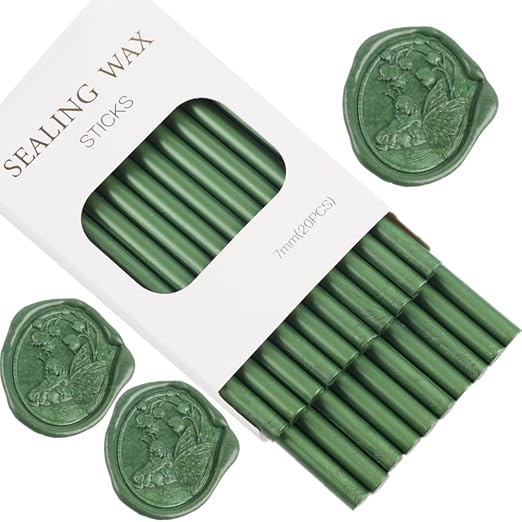 Pine Green Wax Seal Sticks, ONWINPOR 20pcs Glue Gun Wax Sealing Sticks - Image 7