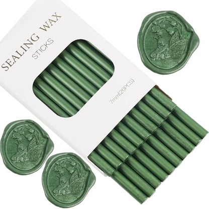 Pine Green Wax Seal Sticks, ONWINPOR 20pcs Glue Gun Wax Sealing Sticks - Image 7