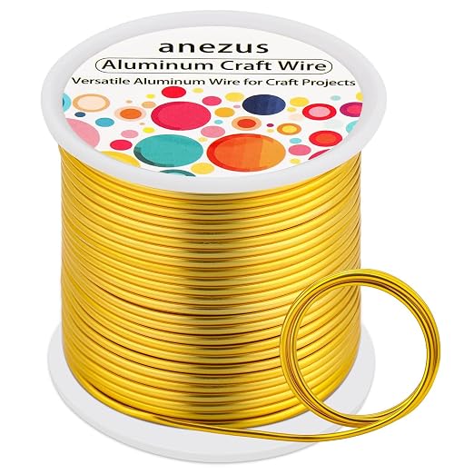 Anezus 12 Gauge Craft Wire Bendable - 2mm Metal Armature Sculpting Wire by anezus
