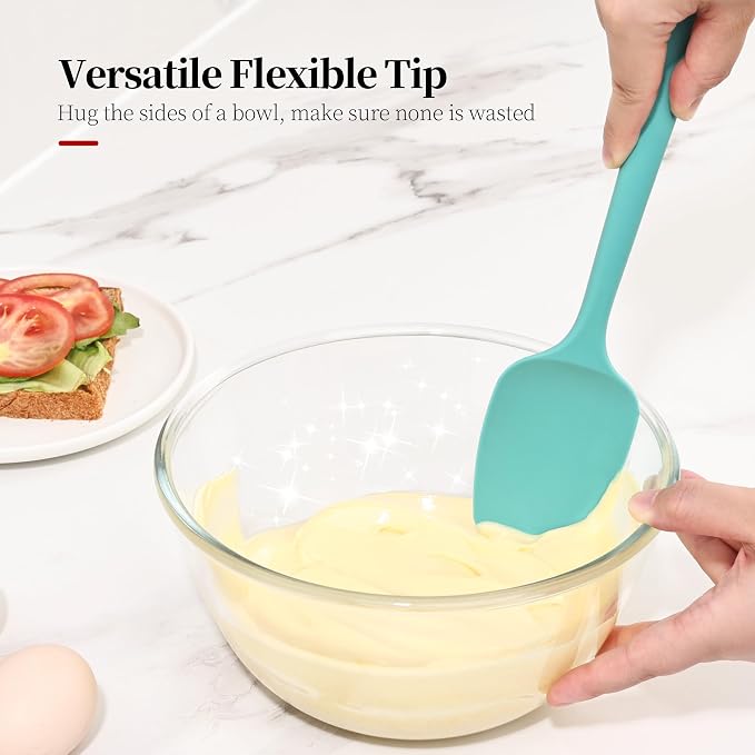 600ºF Heat Resistant Spatulas, High Heat Food Safe Semless Kitchen Silicone - Image 7