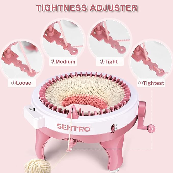 SENTRO Knitting Machine 48 Needles, Smart Knitting Crochet Machine, Double - Image 4