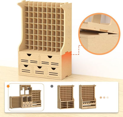 Large Capacity Plastic Model Tool Storage Paint Rack - Image 3