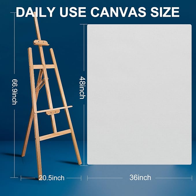Large Canvases for Painting 36x48 Inch 2-Pack, 12.3 oz Triple Primed Acid-Free - Image 6