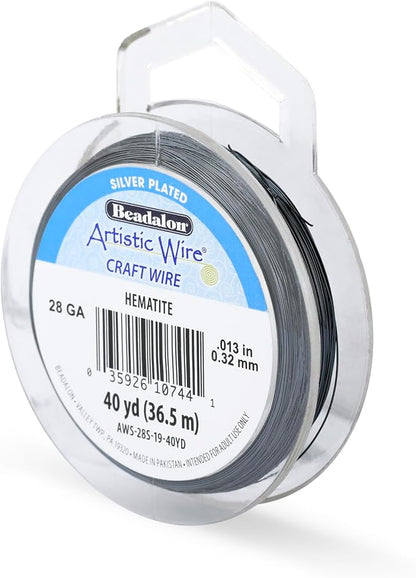 Artistic Wire, 28 Gauge Silver Plated Tarnish Resistant Colored Copper Craft by ArtisticWire