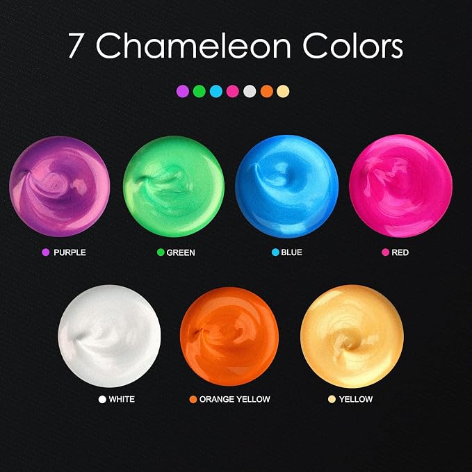 GOTIDEAL Iridescent Acrylic Paint Chameleon White Tubes Non Toxic Non Fading - Image 3