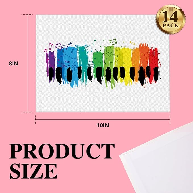 ESRICH Canvases for Painting 8x10In, 14 Pack Blank Canvas Boards Bulk - Image 6