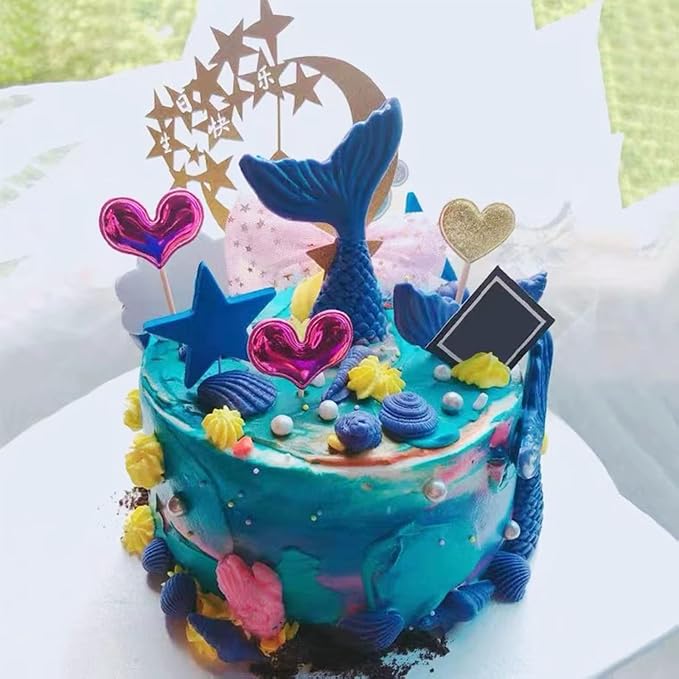 4 PCS Marine Theme Cake Fondant Silicone Mold Seashell Conch Starfish Baking - Image 4