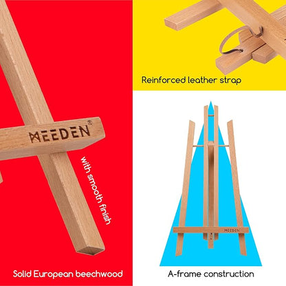 MEEDEN 6 Pack 20 Inch Art Beech Wooden Tabletop Easel - Image 3