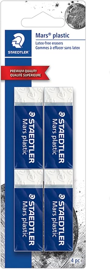 STAEDTLER Mars Plastic Vinyl Erasers, Minimal Crumbling, Made in Peru - Image 2