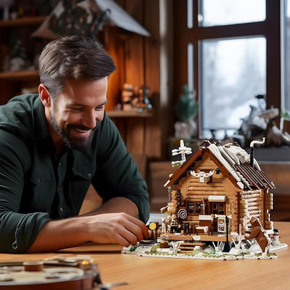 FUNWHOLE Hunting-Cabin Lighting Building-Bricks Set - Image 5