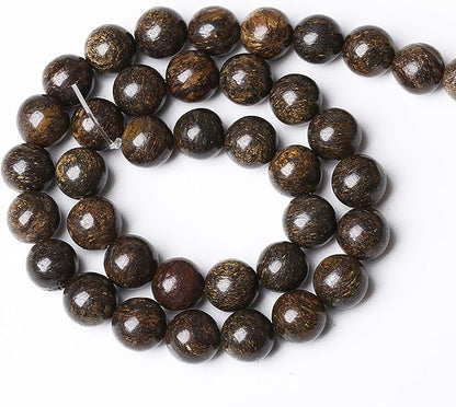 116pcs 6mm Natural Stone Beads Brown Bronzite Gemstone Round Loose Beads - Image 5