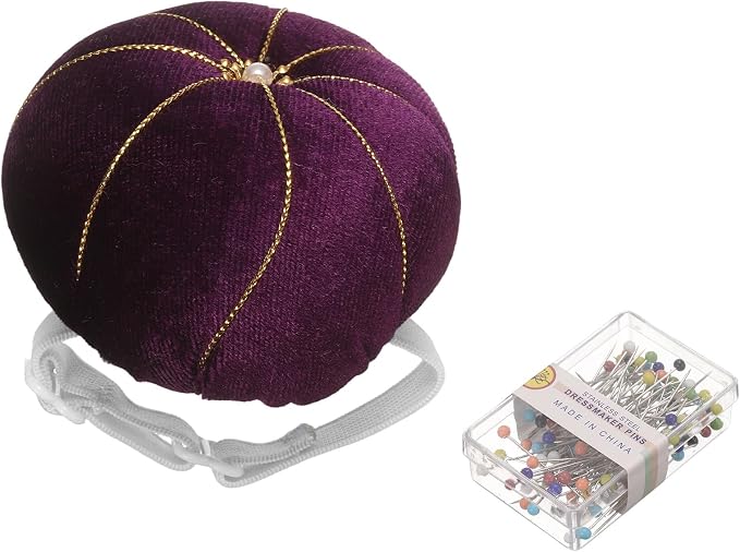 HARFINGTON Wrist Pin Cushion Wristband Sewing Pincushion Polyester Pin Holder by HARFINGTON