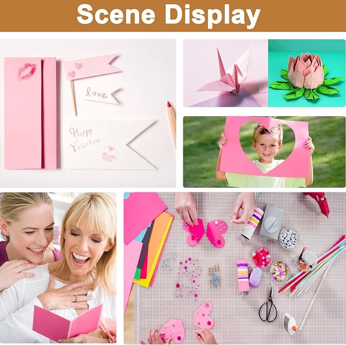 40 Sheets Pink Shimmer Cardstock 8.5 x 11 Crafts Paper, 75lb Heavyweight Card - Image 7
