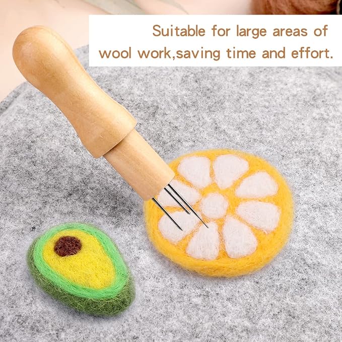 WONVOC Needle Felting Pad, 9.44 x 9.44 x 1.38 Inch - Image 7