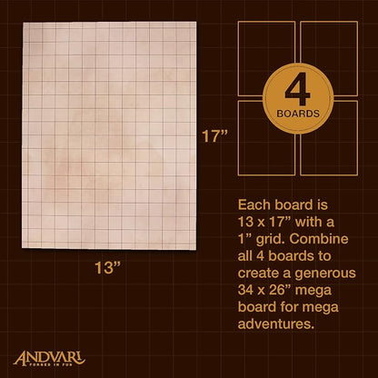 GSM Brands Battle Mat with Grid - Image 2