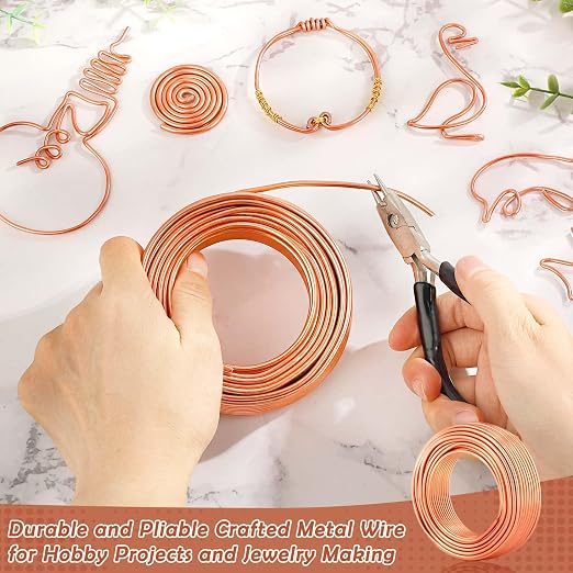 Aluminum Wire, Anezus 9 Gauge Craft Bendable Armature Thick Wire - Image 2
