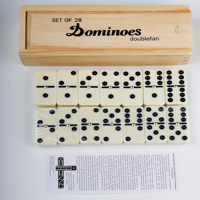 Dominos Set for Adults, Double 6 Domino Game, Double Six Standard Domino - Image 3