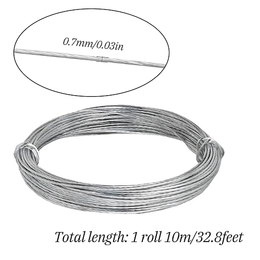 32.8 Feet/10m Stainless Steel Picture Hanging Wire, Heavy Duty Metal Wire - Image 2