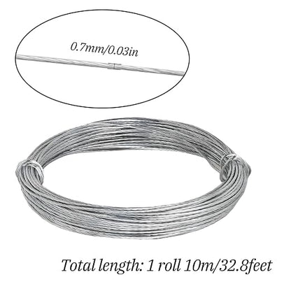 32.8 Feet/10m Stainless Steel Picture Hanging Wire, Heavy Duty Metal Wire - Image 2