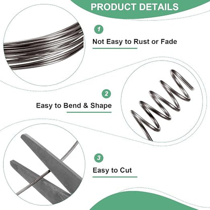 1 mm/18 Gauge Copper Wire for Jewelry Making, 5.2FT Copper Beading Craft Wire - Image 2