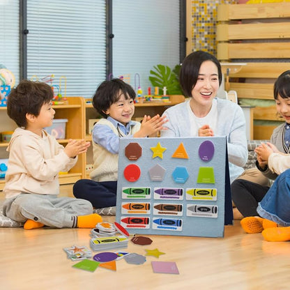 CHEFAN Felt Shape and Color Matching Game Set - Image 5