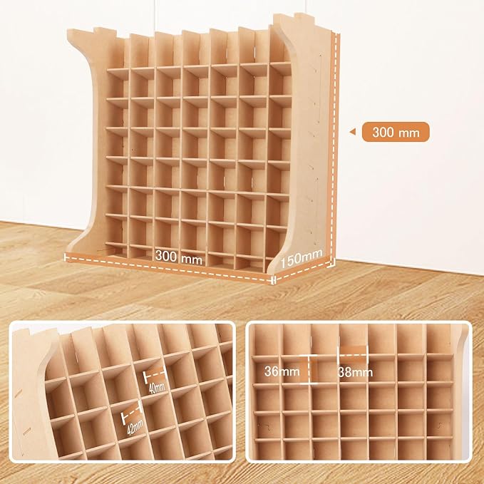 Paint Rack Organizer with 49 Holes Suitable - Image 4