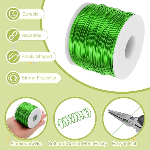 MECCANIXITY 18 Gauge Anodized Aluminum Craft Wire Bendable Bonsai Training Wire - Image 3
