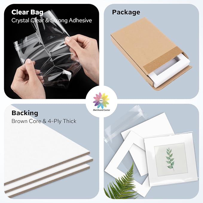 Mat Board Center, 12x12 for 8x8 White Mat Kit - Image 4