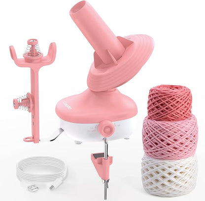 Caydo Yarn Winder, Electric Yarn Ball Winder Mini, Automatic Yarn Cake Winder by Caydo