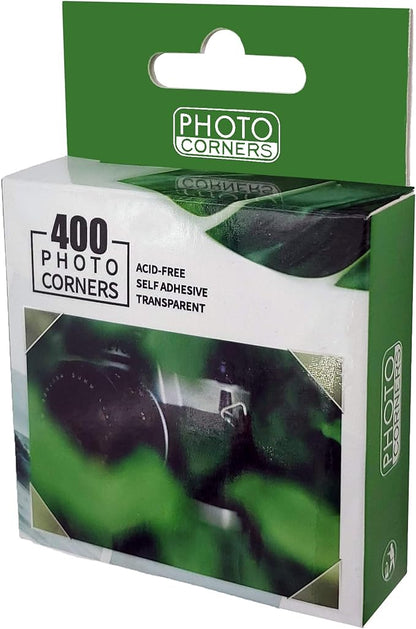 Photo Corners 400 Pcs Clear Self-Adhesive Picture Mounting Corner Stickers by MeFacys