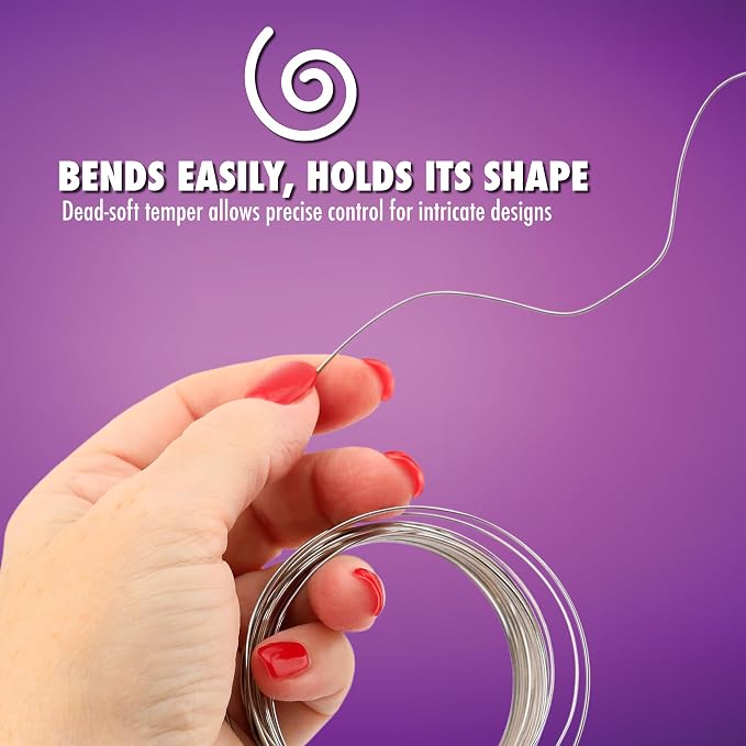 Artistic Wire, 18 Gauge / 1.0 mm Stainless Steel Craft Wire, Round Twist - Image 3